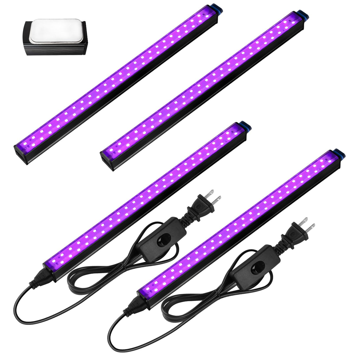 Barrina LED black light 10W 1ft with magnetic ends for flexible mounting and glow effects