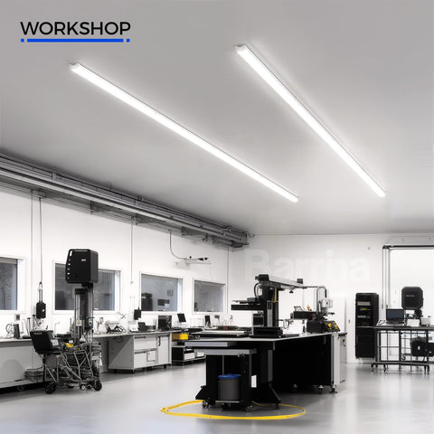 Barrina 4ft LED shop light ideal for garages and workshops.