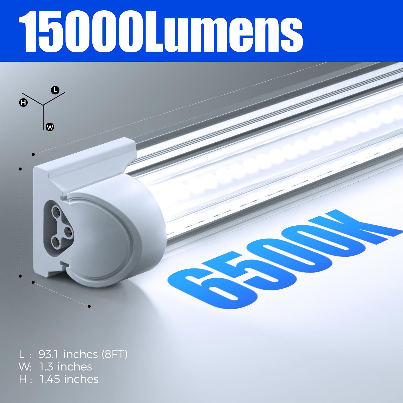 Barrina 6500K natural brightness enhances color fidelity in workspaces.