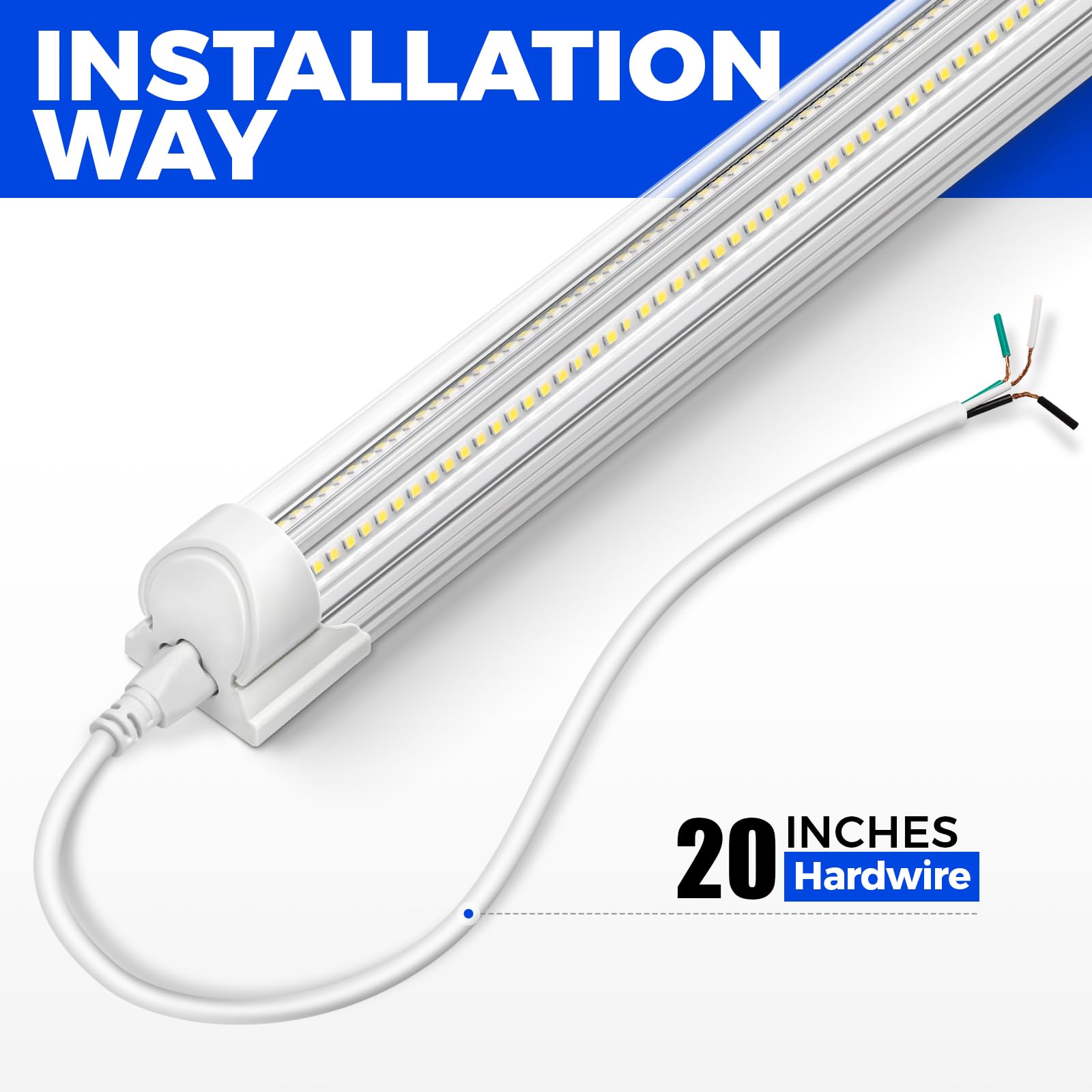 Barrina LED shop light suitable for garage, basement, and storage spaces