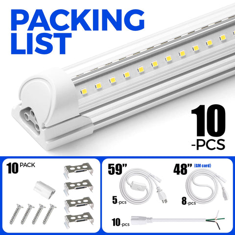 Barrina LED Shop Light pack of 10 for complete garage lighting