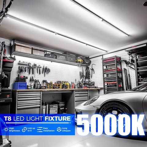 Barrina connectors enabling easy linking for continuous workshop lighting
