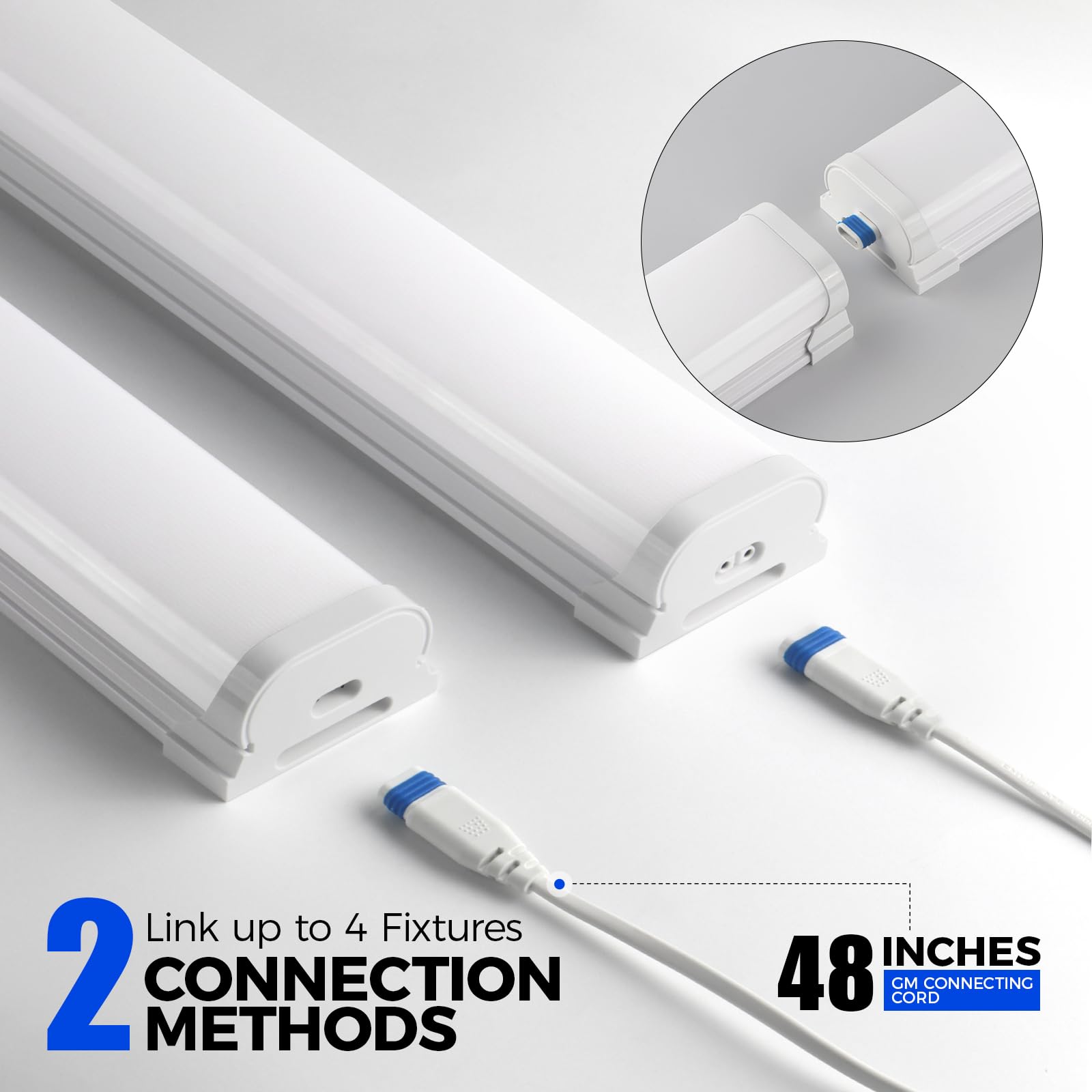 Barrina 5000K daylight output for bright, uniform workspace lighting.