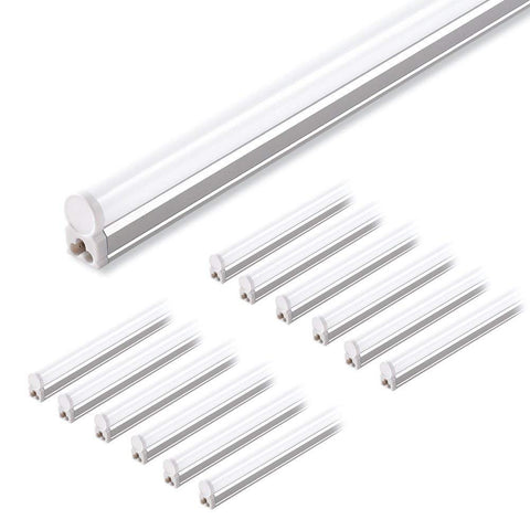 Barrina LED T5 4ft shop light unboxed for quick garage setup