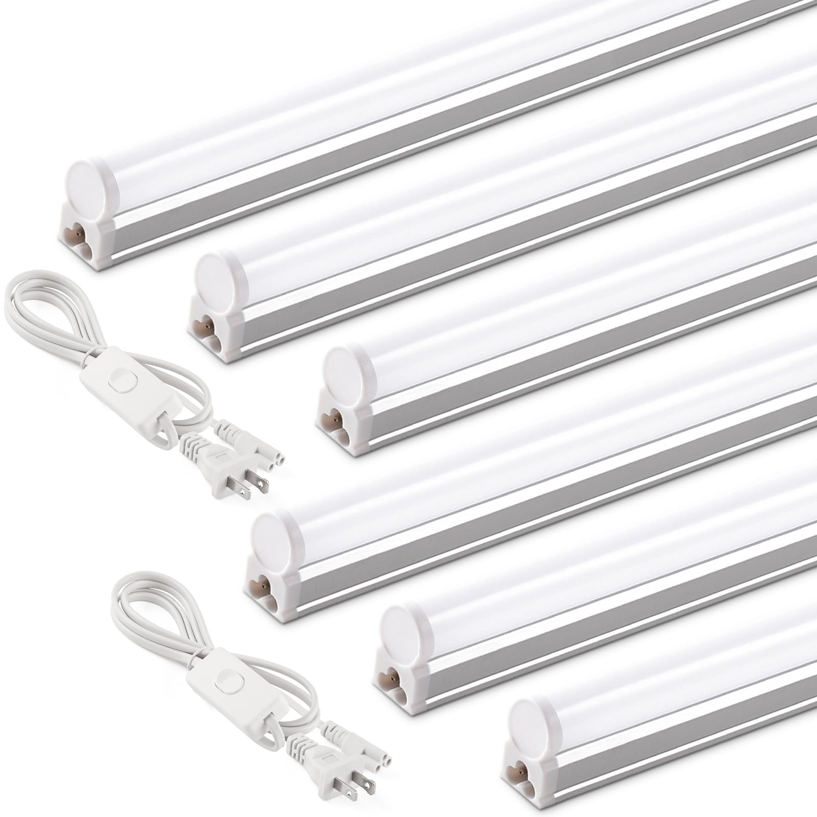Barrina T5 4ft LED shop light in packaging highlighting compact, energy-efficient design for workshops.