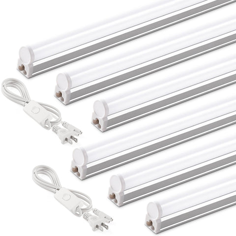 Barrina T5 4ft LED shop light in packaging highlighting compact, energy-efficient design for workshops.