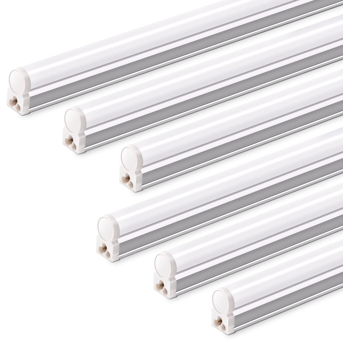 Barrina T5 LED ceiling light front view, compact 2ft fixture for bright garage lighting.