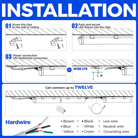 Barrina T5 LED shop light 2ft packaged as a practical 2-pack solution