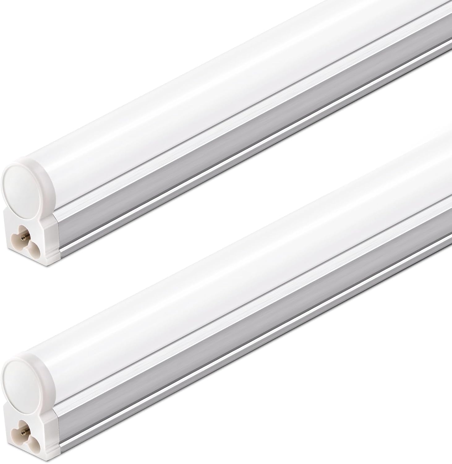 Barrina T5 LED Shop Light 4ft assembly demonstrates quick setup and bright daylight illumination.