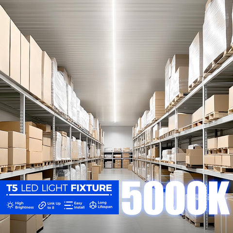 Barrina T5 LED shop light ETL listed for safer indoor use