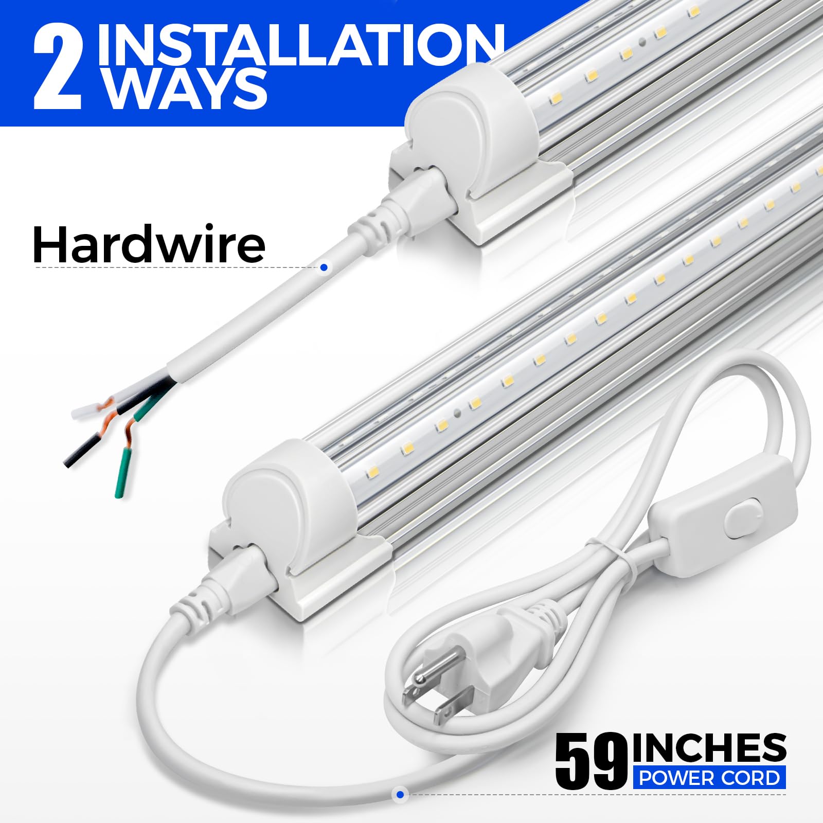 Barrina T8 connecting cable kit for easy multi-light installation