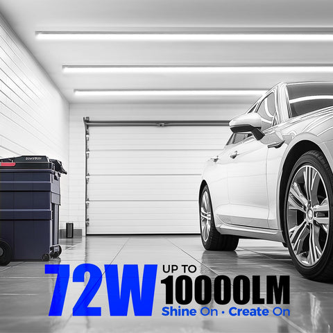 Barrina T8 LED 72W delivering 10000 lumens for bright workshops