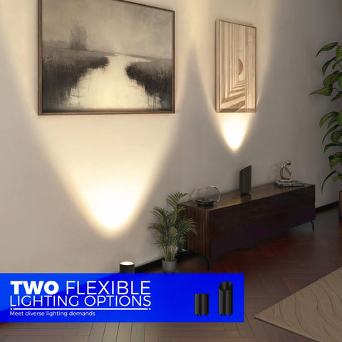 Barrina uplighting detachable-head design for flexible lighting angles.
