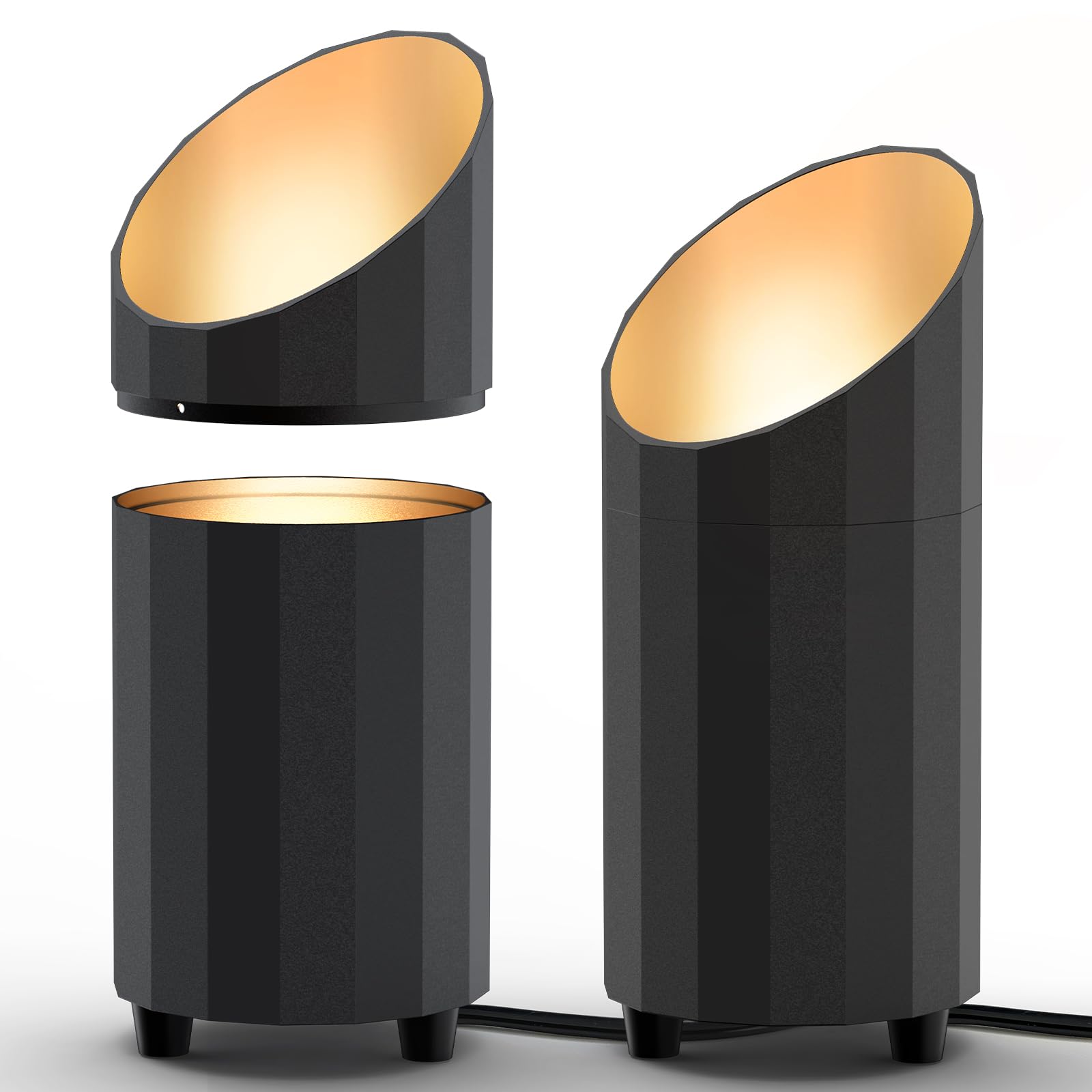 Barrina uplighting indoor spotlight with warm 2700K glow for decor.