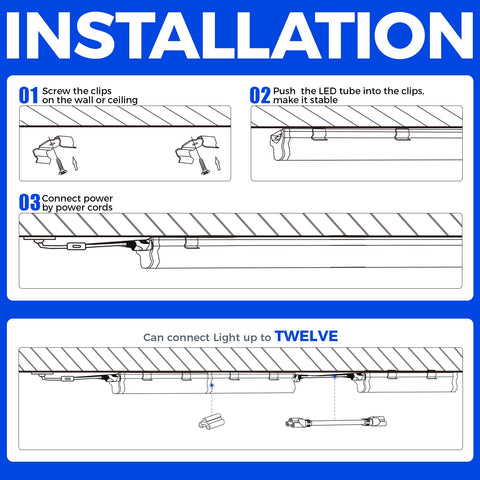 Barrina UV LED Bar with built‑in on/off switch for simple control