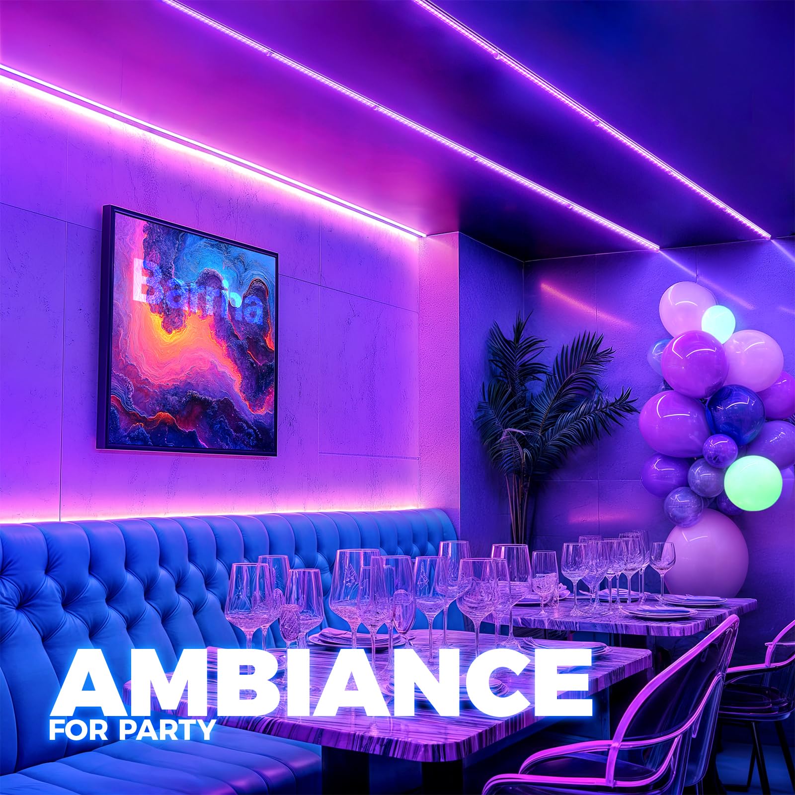 Barrina UV LED blacklight bar features built-in on/off switch for easy use