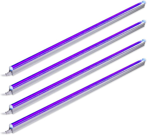 Barrina UV LED blacklight bar illuminates posters with vivid fluorescence