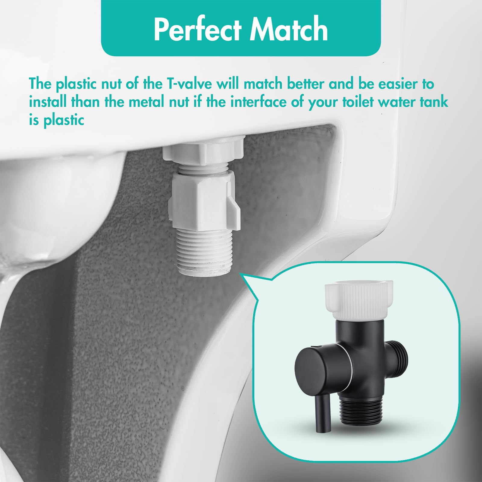 BARROCK wall-mount kit included for a tidy bathroom setup.