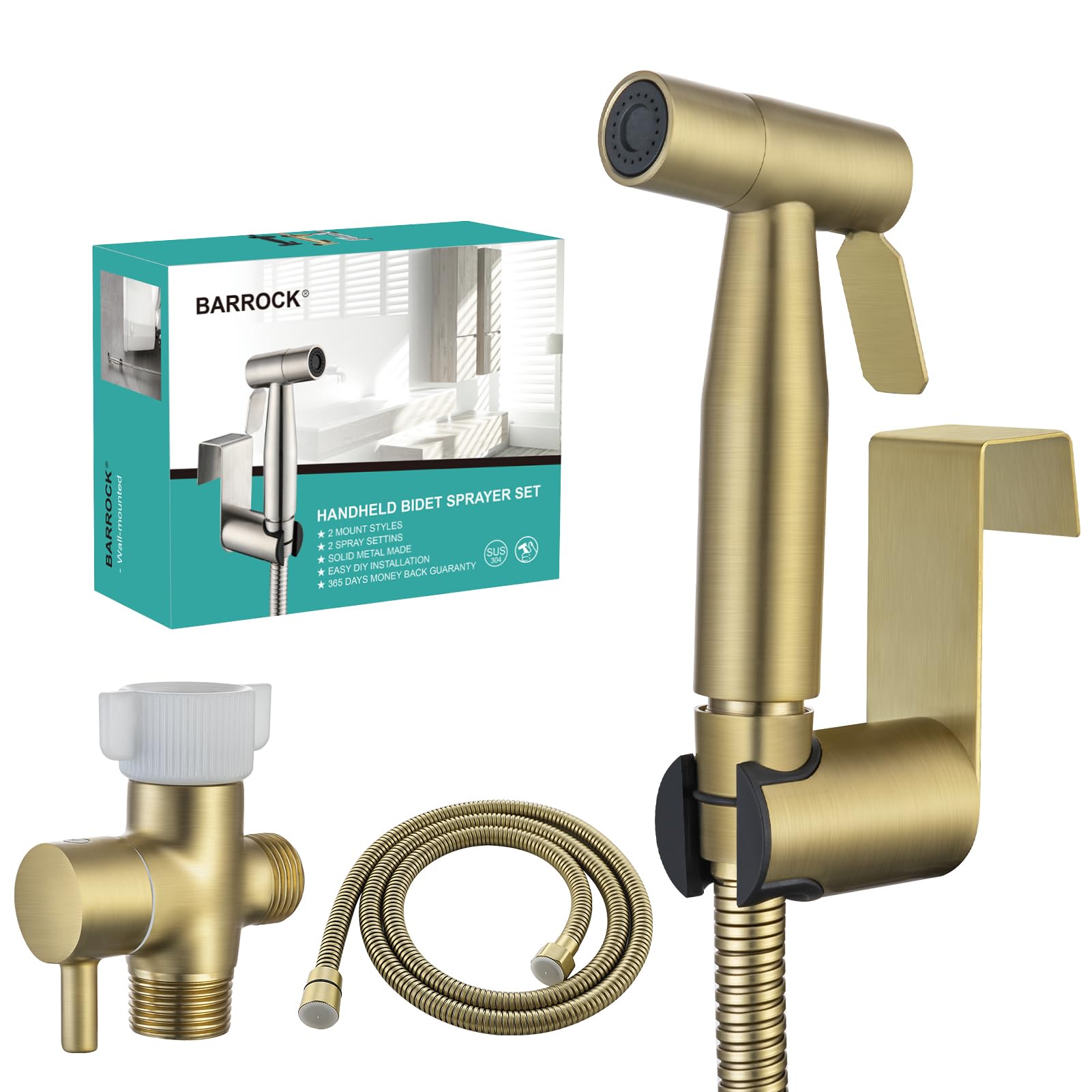 BARROCK handheld bidet sprayer for precise personal cleaning with adjustable spray