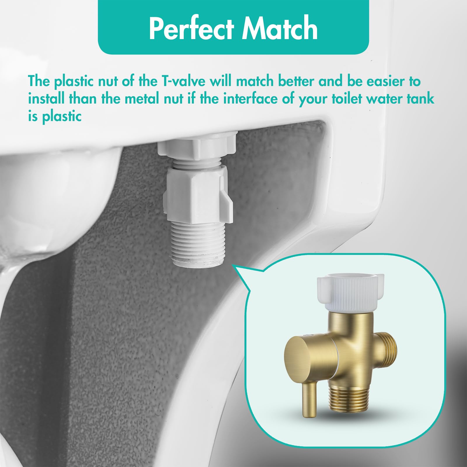 BARROCK tank mount holder enables quick DIY installation on a toilet tank