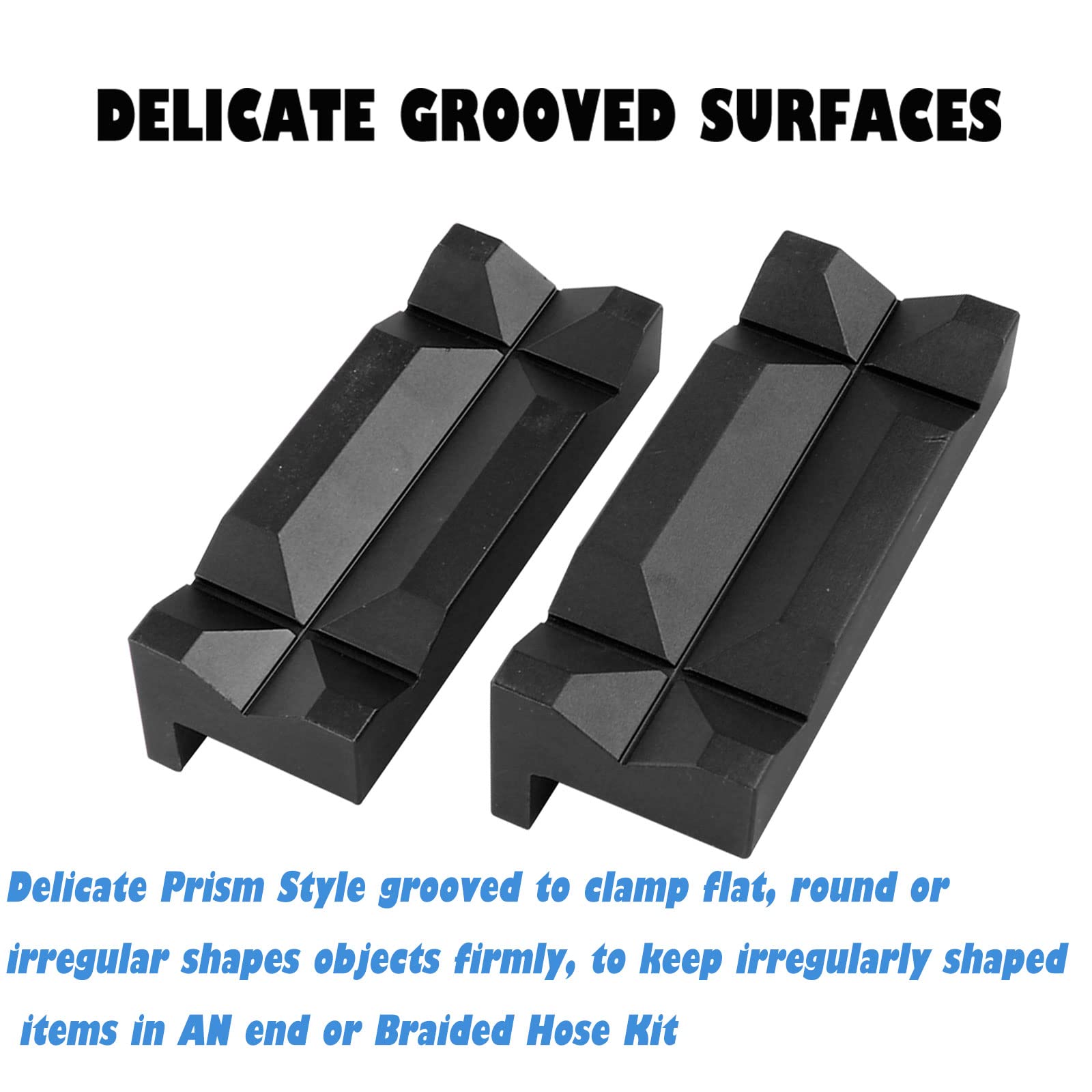 BARTOO grooved surface vise protectors secure irregular objects during assembly