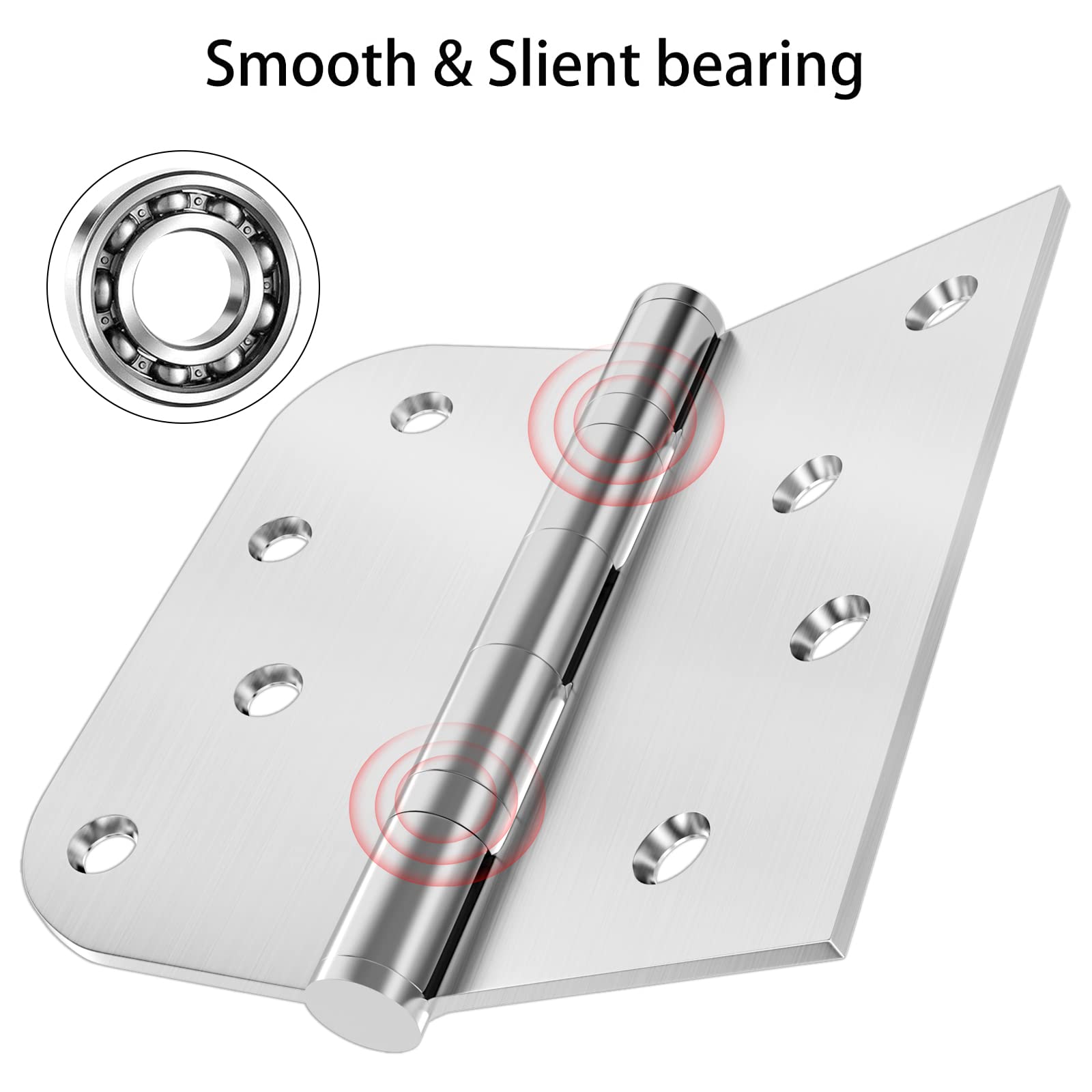 Bartuda anti-theft pin hinge adds security against removal.