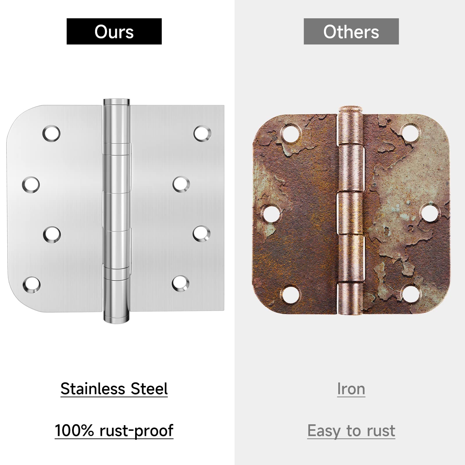 Bartuda reversible hinge suitable for left and right doors.