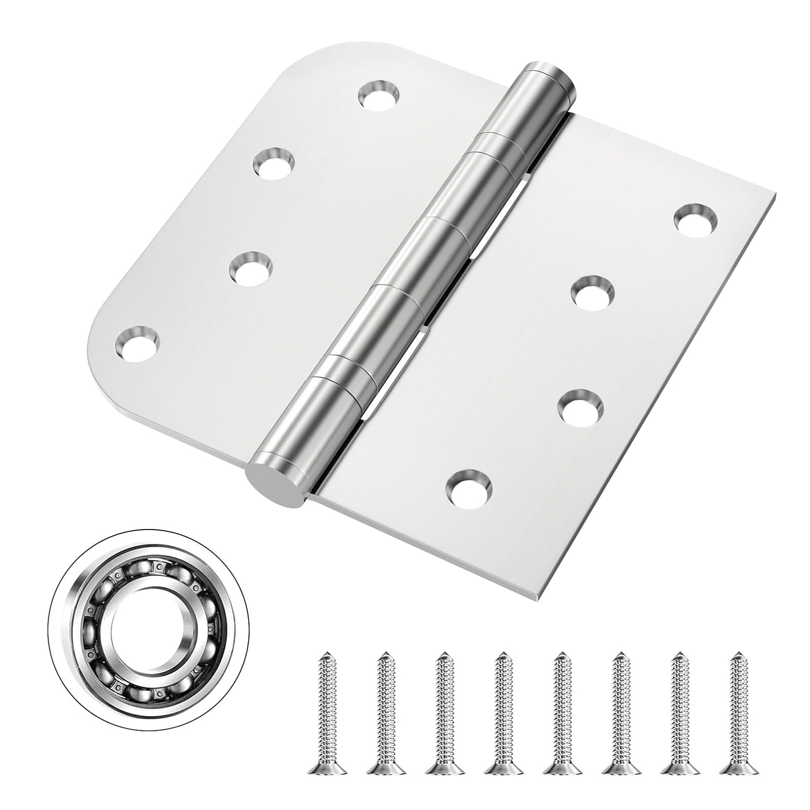 Bartuda 4 inch stainless hinge with durable, heavy-duty door hardware.