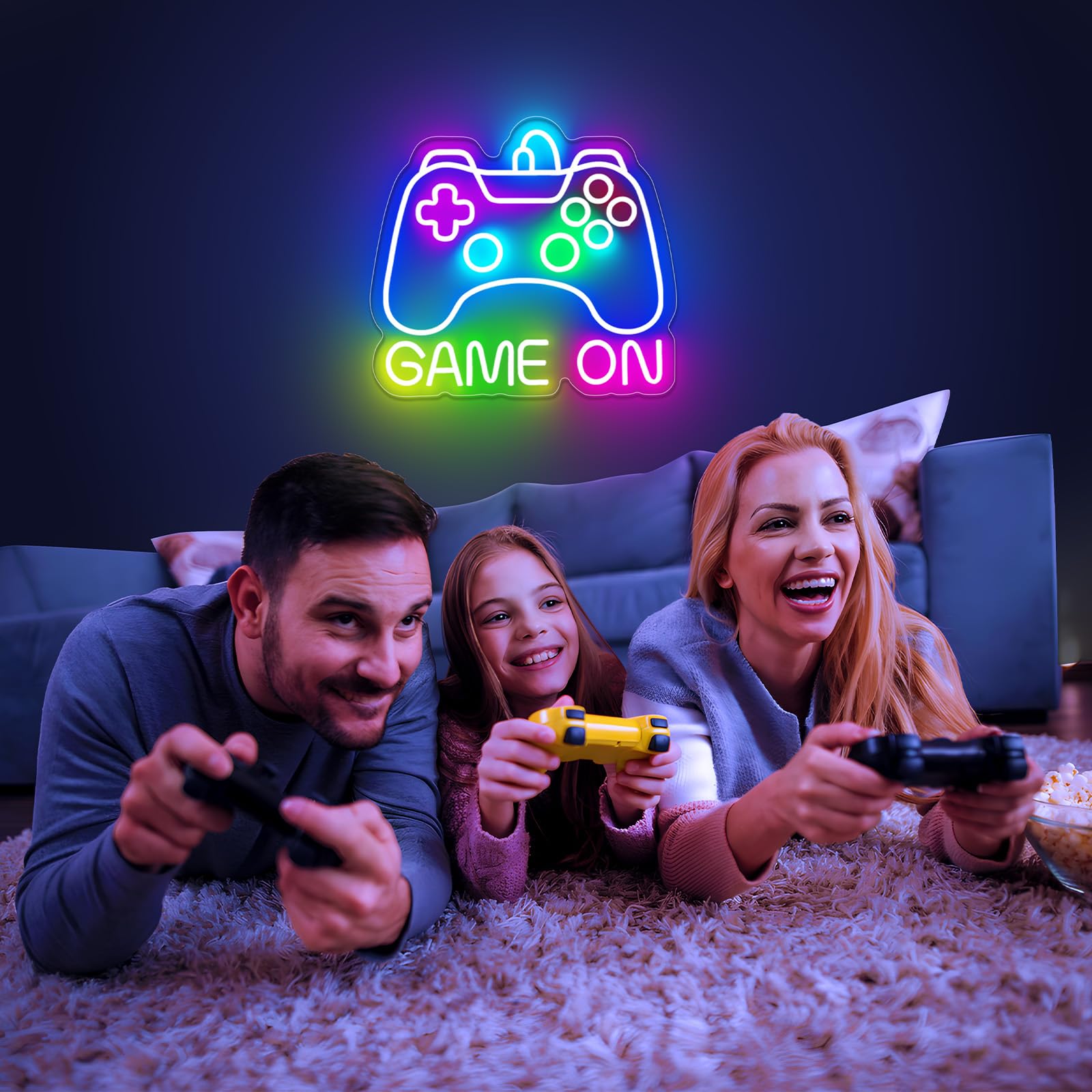 Basaneon gamepad neon sign ideal teen bedroom gaming decor.