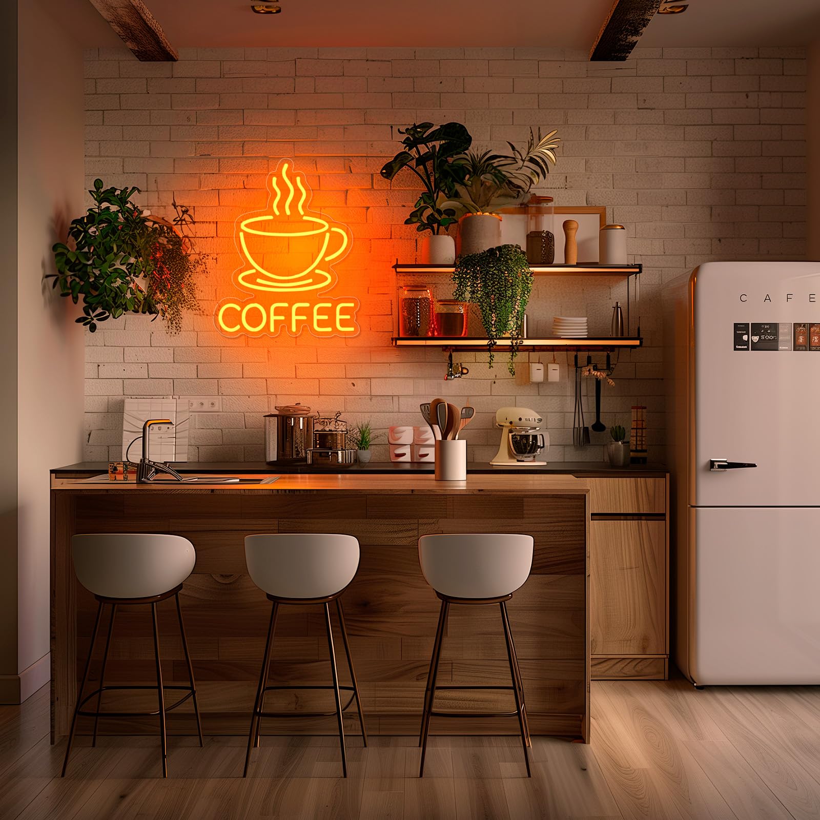 Basaneon ready-to-gift coffee neon sign ideal for gifts