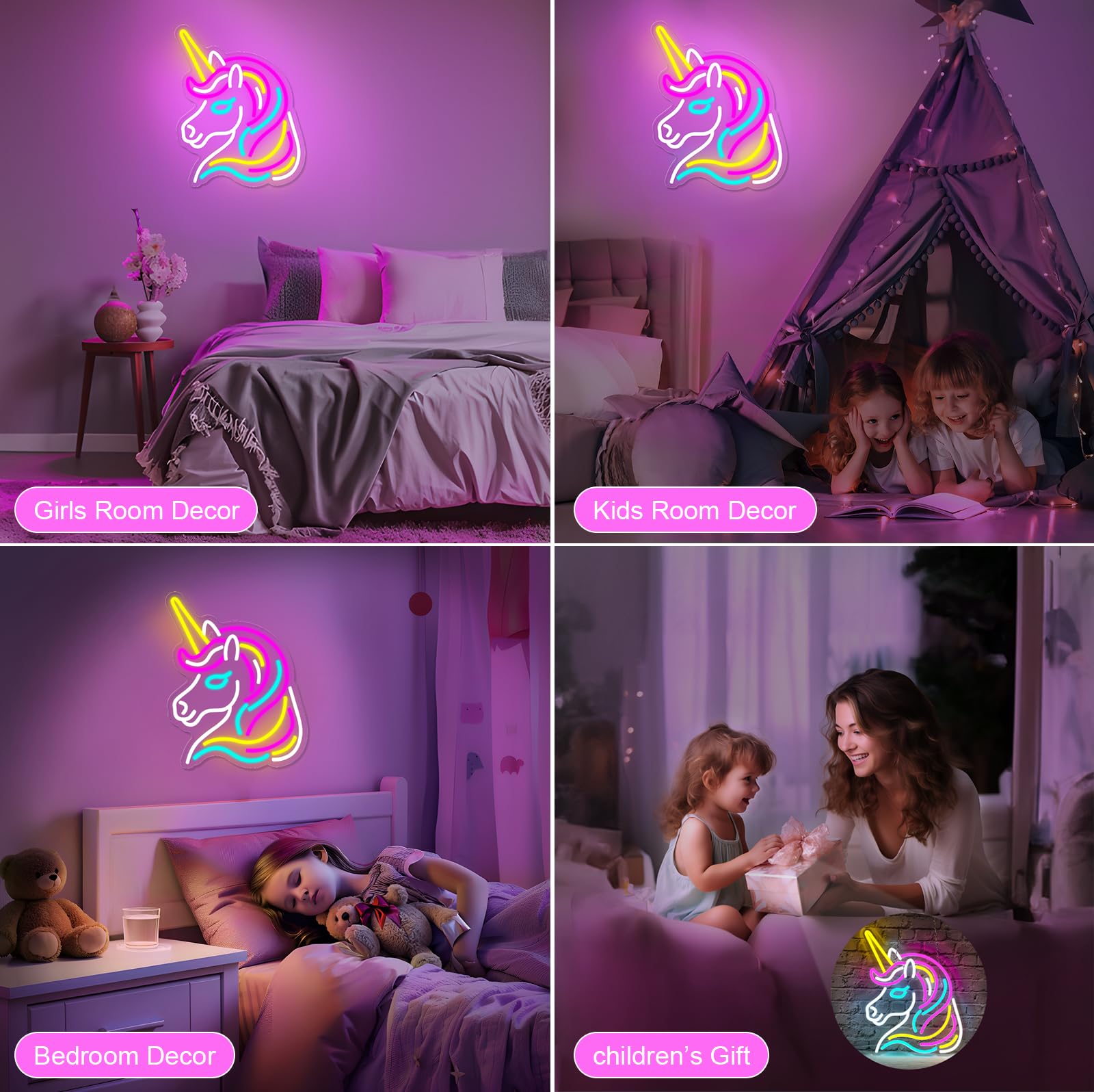 Basaneon unicorn neon sign makes a thoughtful gift for celebrations