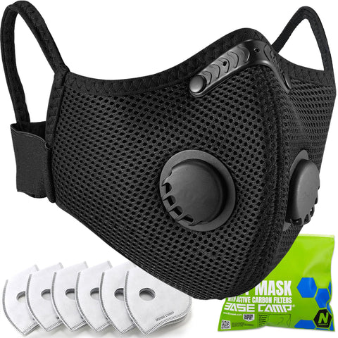 BASE CAMP M Plus dust mask front view for all-day comfort during tasks