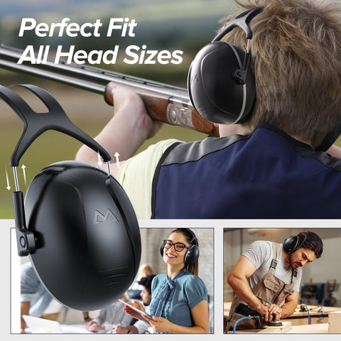 Basear ear muffs with 360-degree rotation for a versatile fit.