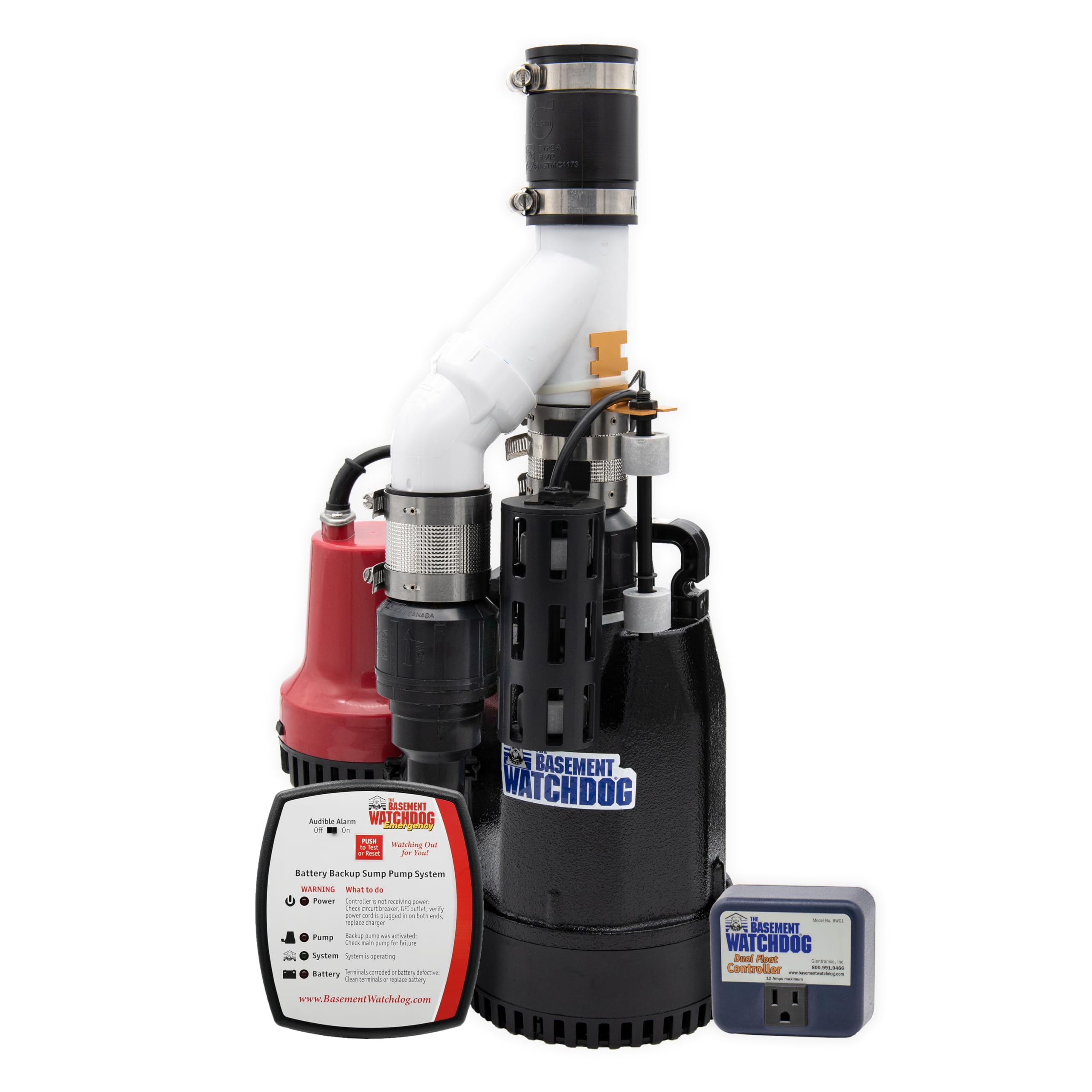 The Basement Watchdog combo preassembled pump system ready for quick installation.