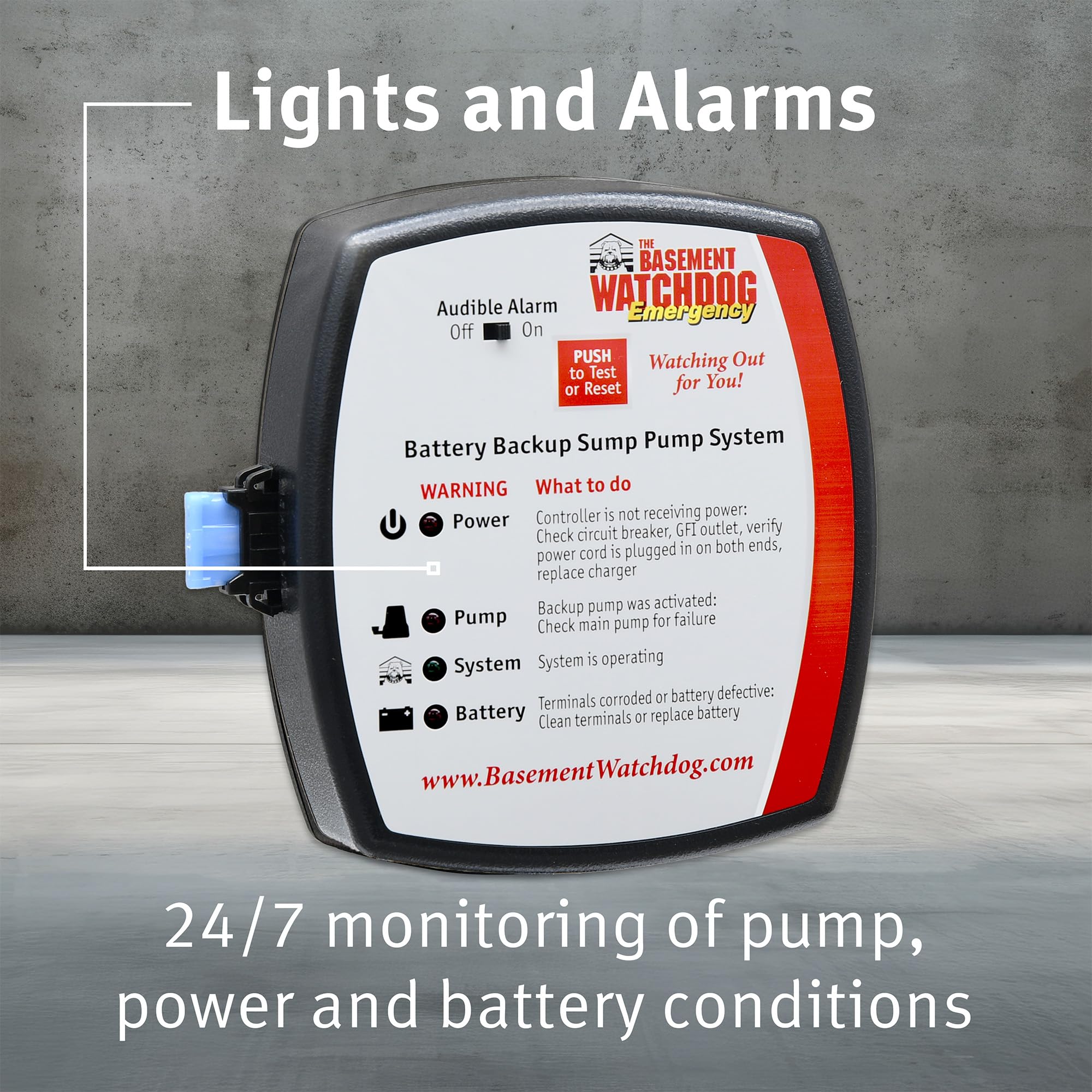 Fluid sensor tracks battery fluid level for safer operation.