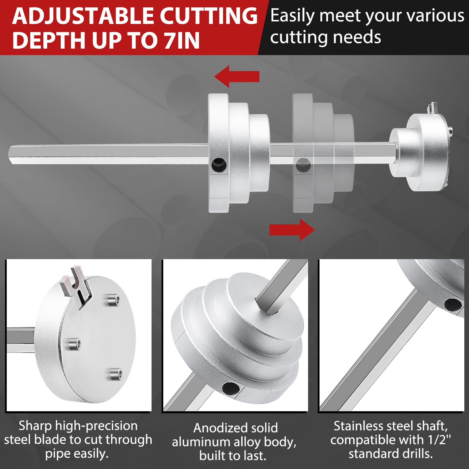 Baski tool with anodized aluminum body for durability and smooth operation