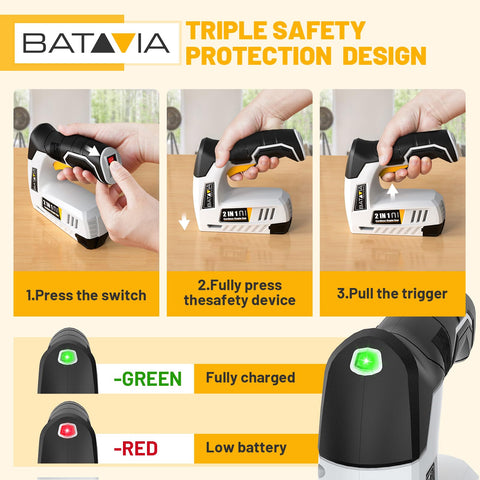 Batavia battery and USB-C charging feature quick start for rapid session setups
