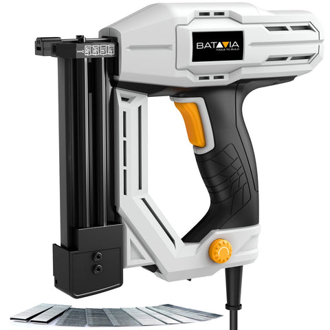 Batavia electric nail gun full toolkit ready for upholstery and carpentry tasks.