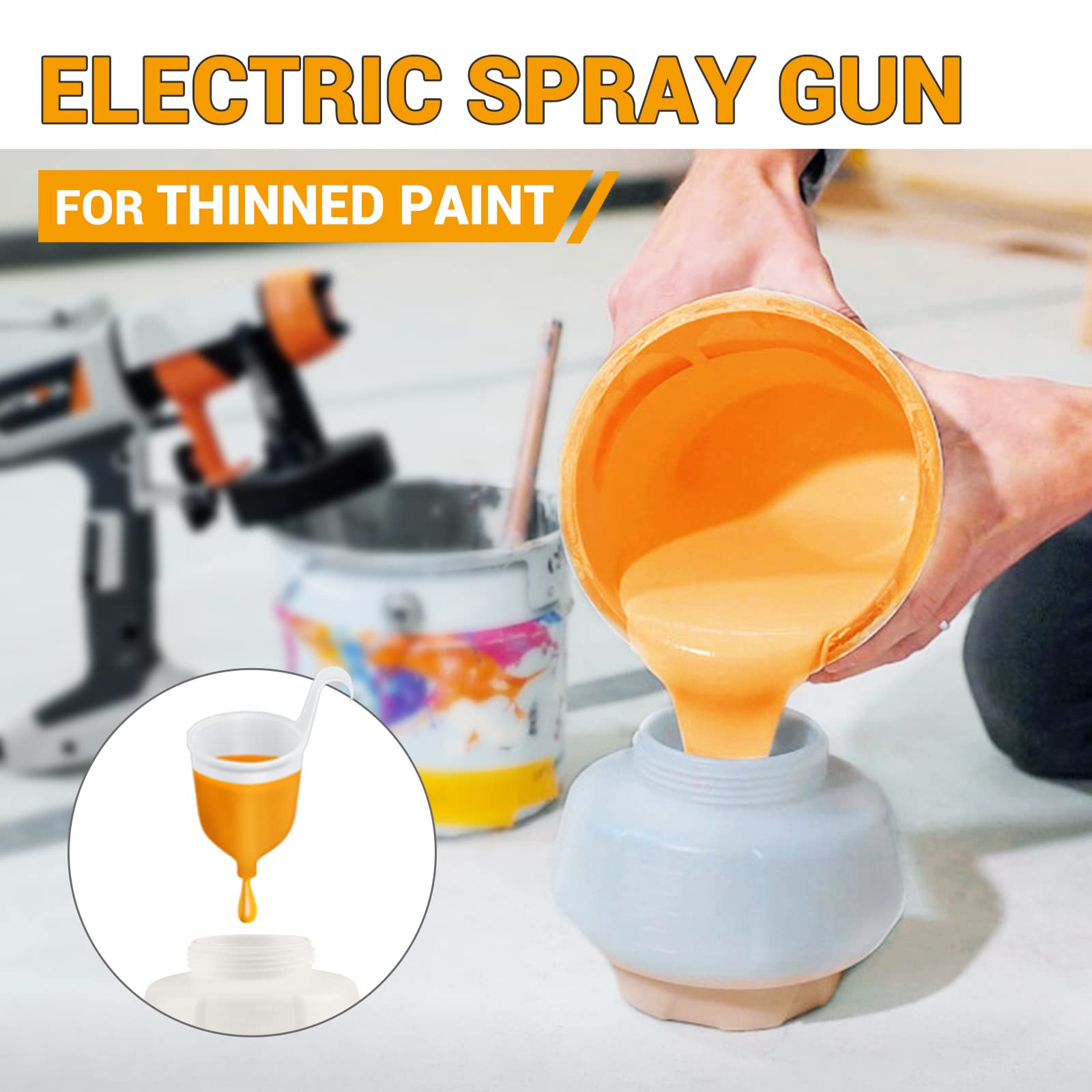 Batavia flow control knob for precise paint thickness.