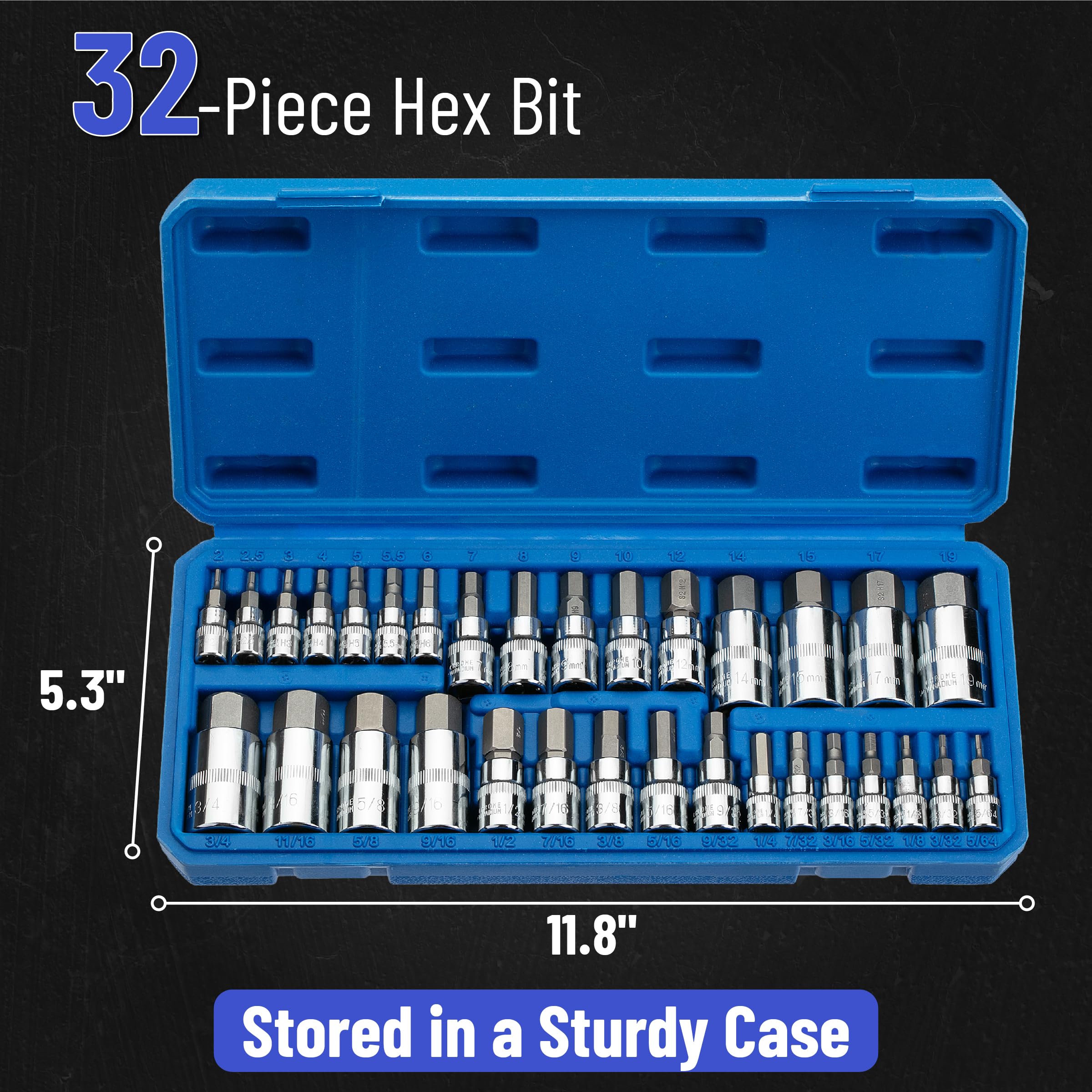 Bates Choice 1/4 drive hex bit sockets for versatile tasks
