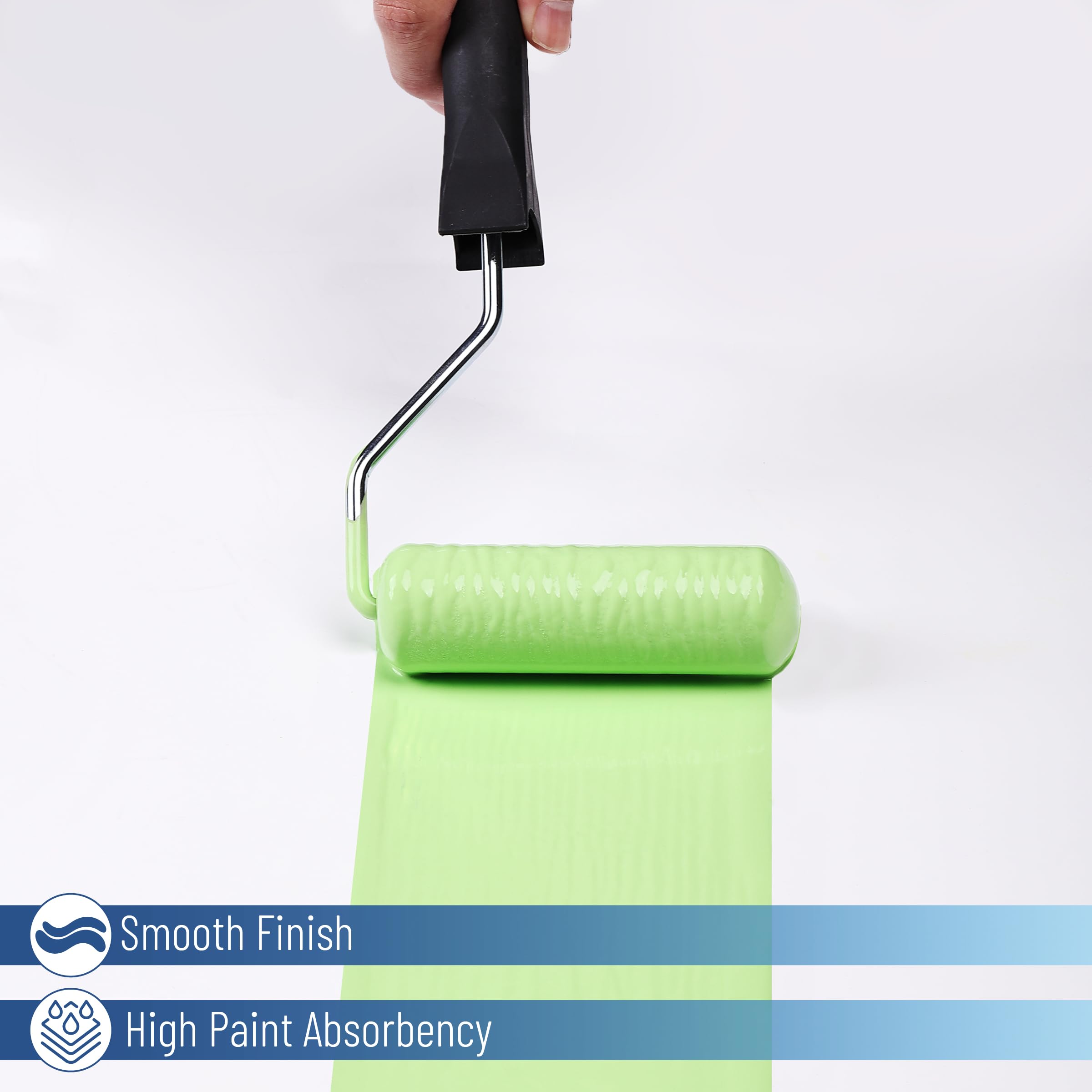 Bates Choice 4 inch roller used for precise corners and detail work.