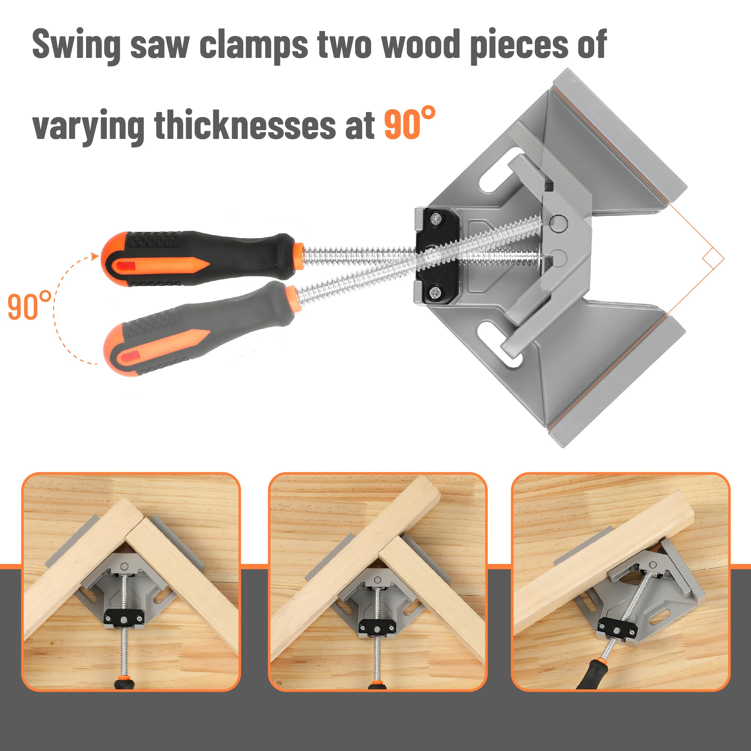 Bates Choice aluminum frame clamps provide durability and rust resistance in busy shops