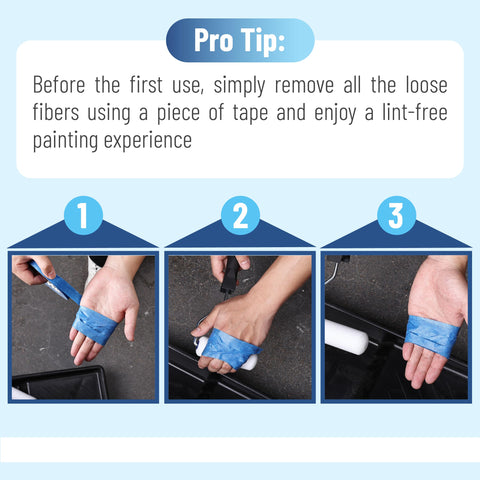 Bates Choice roller compatible with various paints and finishes.