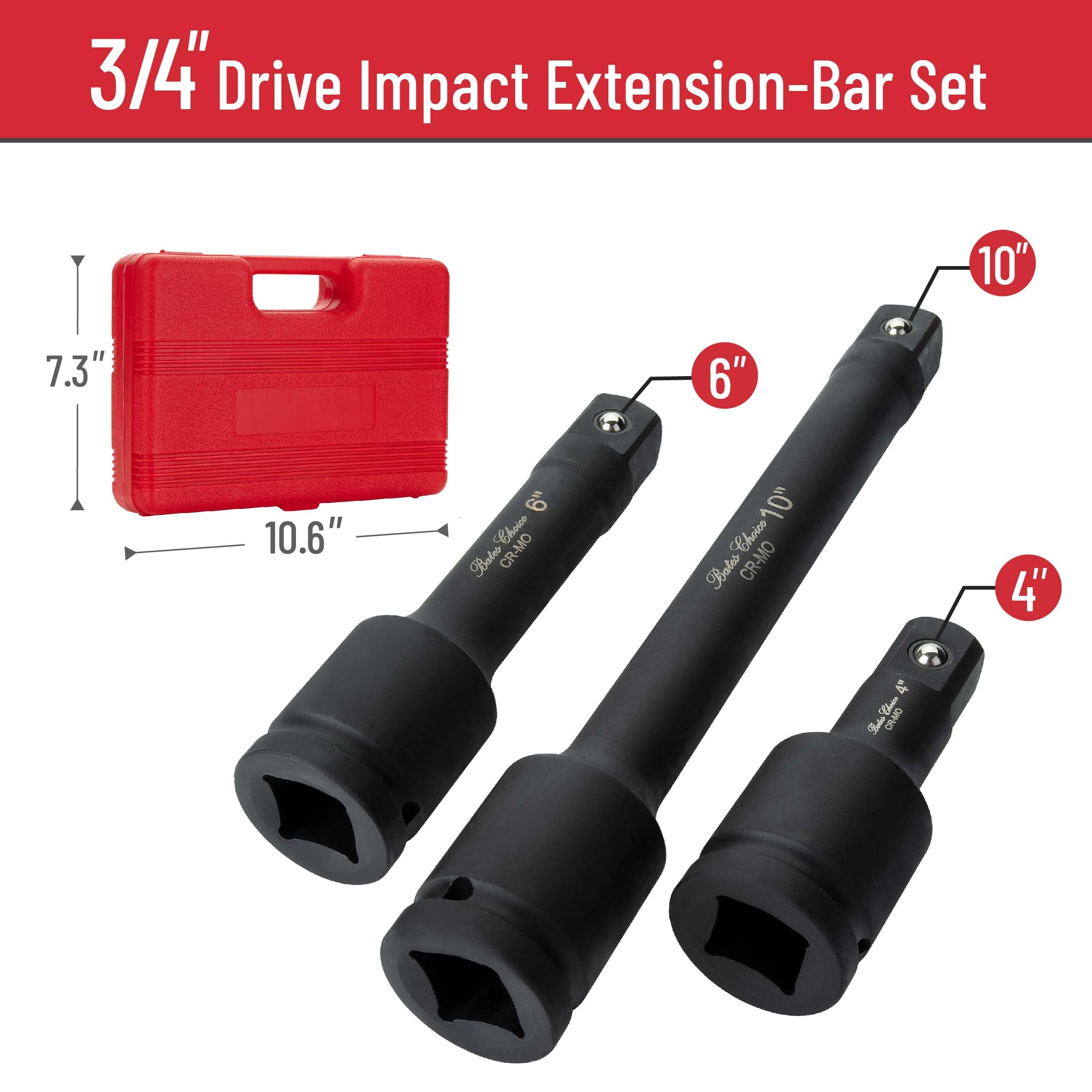 Bates Choice 6-inch extension reaching tight engine bays with ease