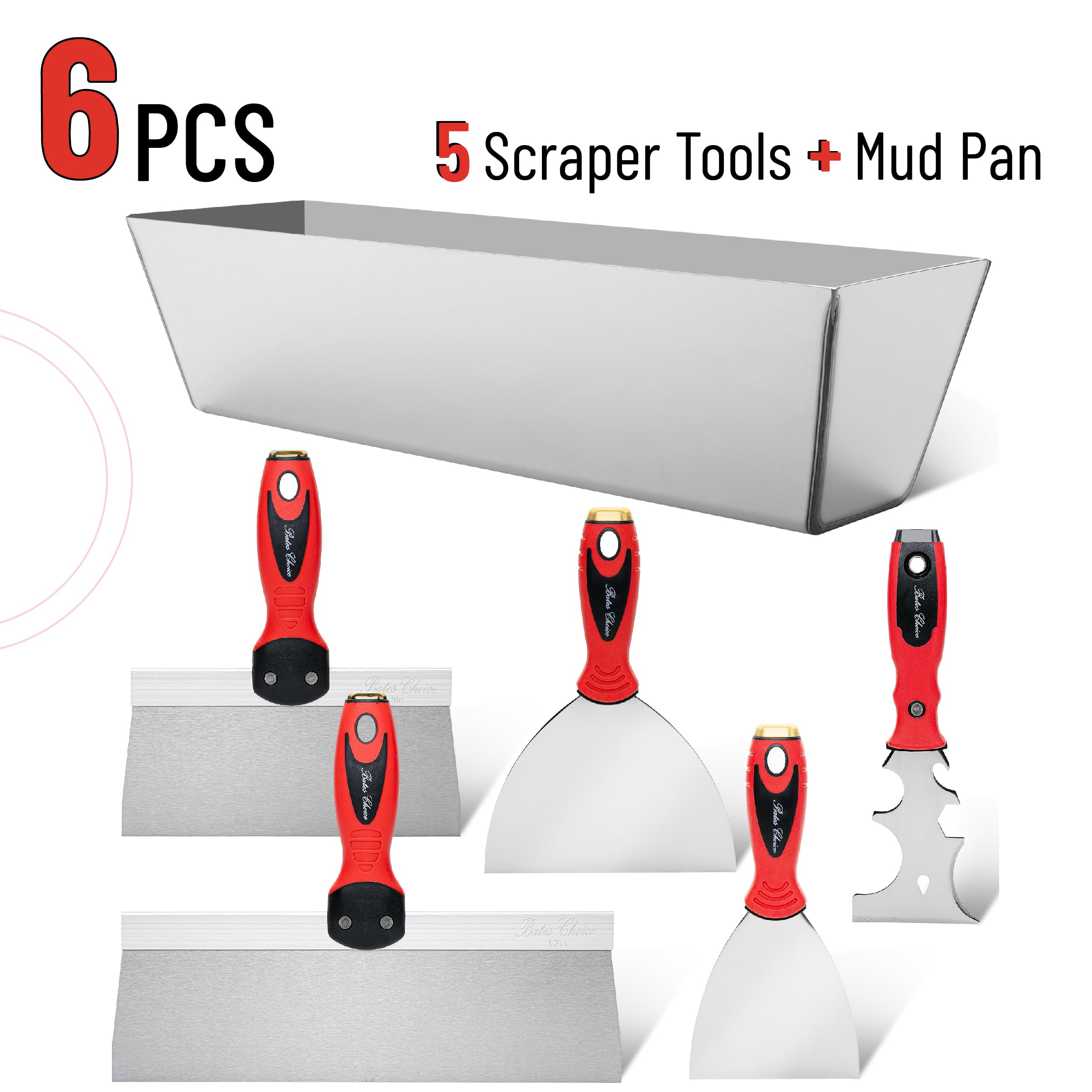Bates Choice five-blade knives offer precision for corners and broad surfaces.