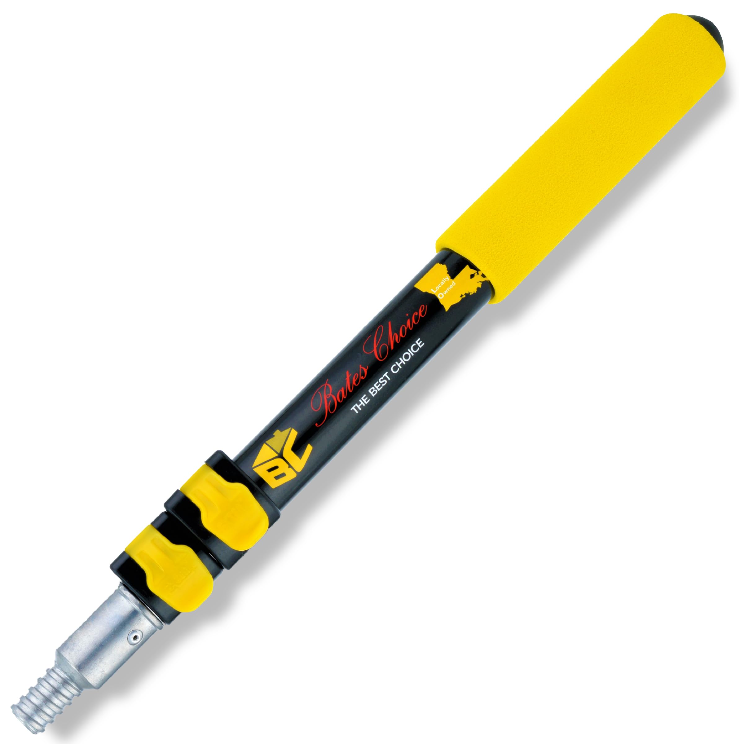 Compact Bates Choice extension pole for easy storage between projects.