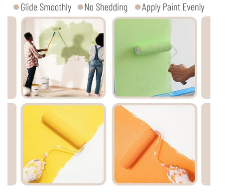 Bates Choice high-density foam brush for a smooth finish.
