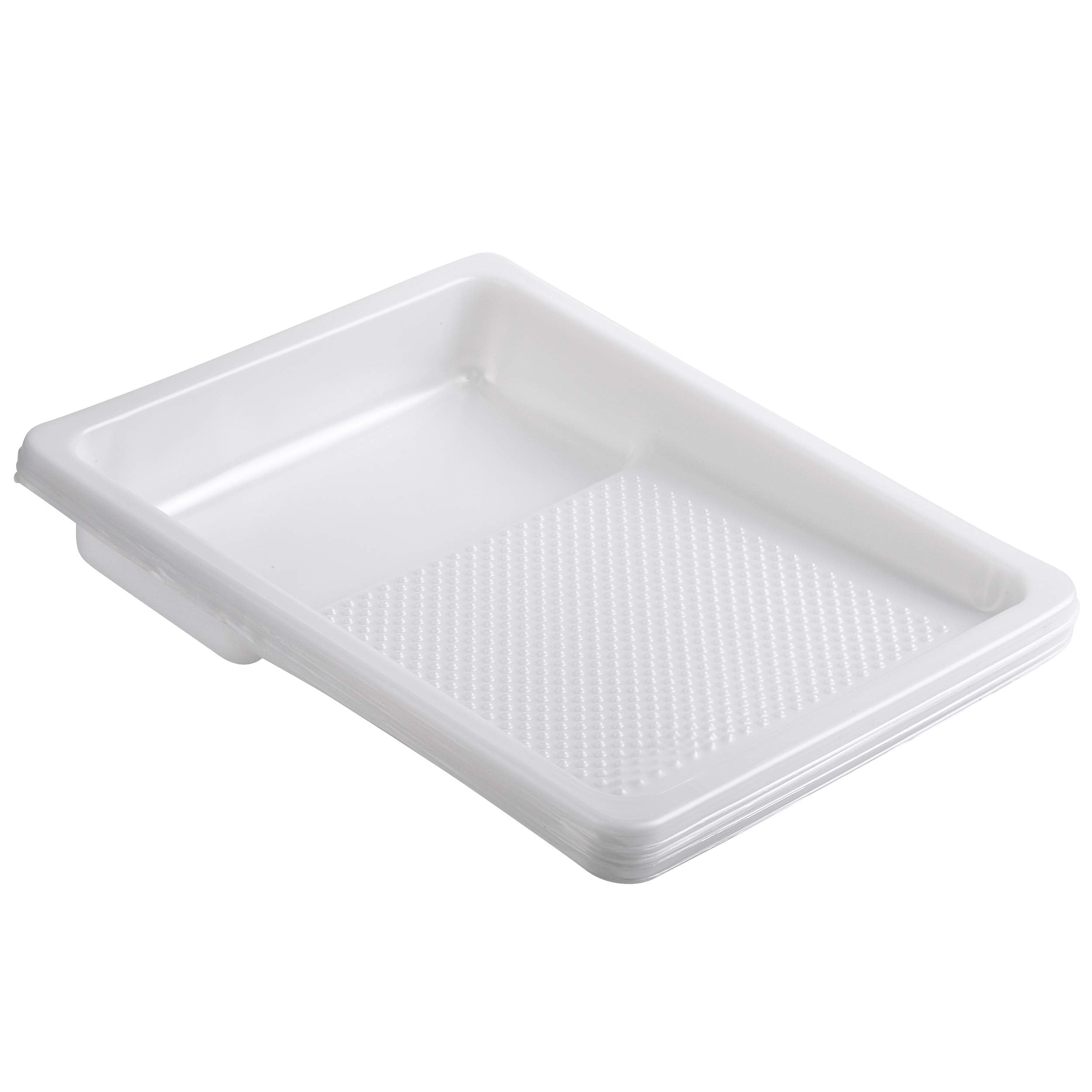 Bates Choice tray liners stacked as organized supply for multiple rooms