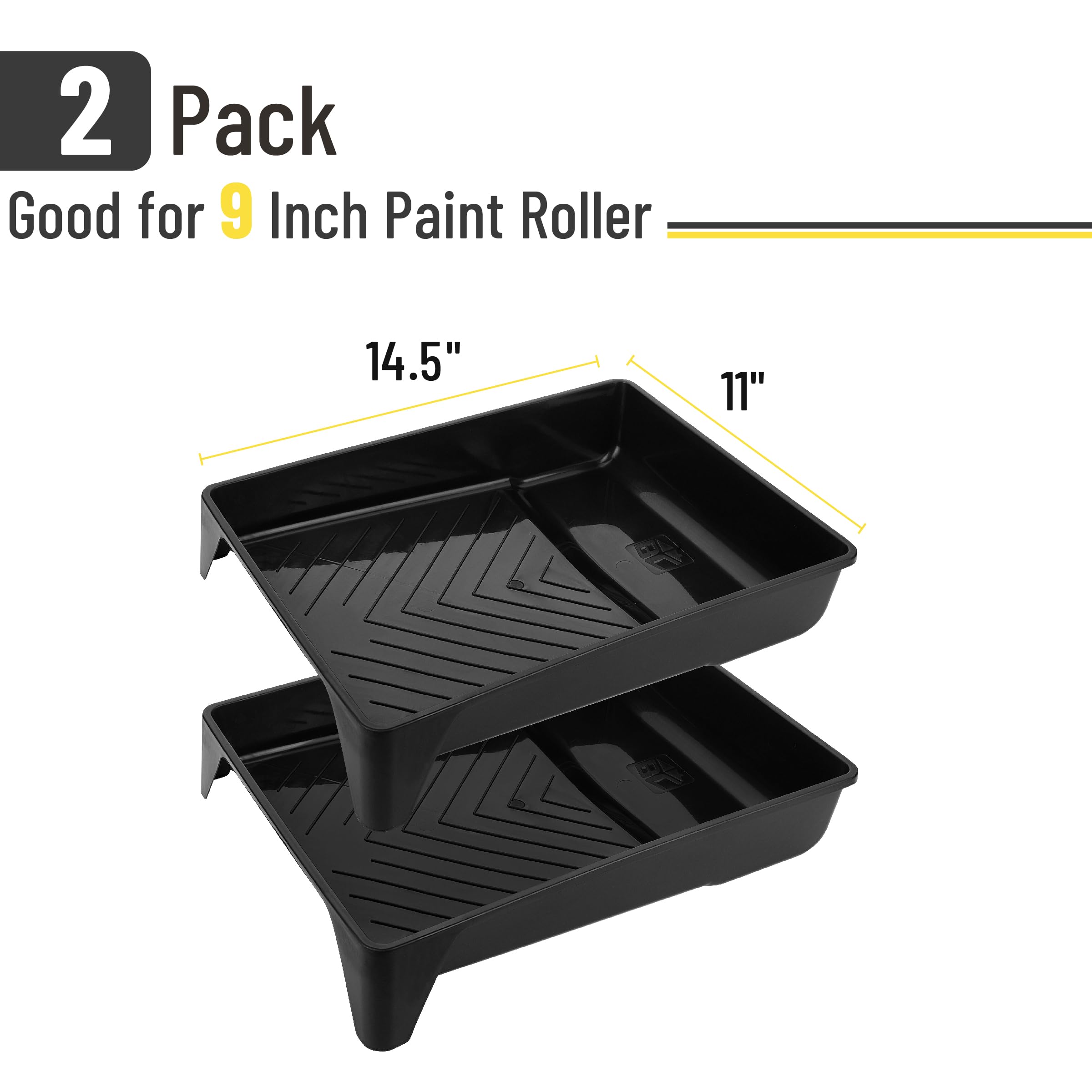Bates Choice paint tray featuring textured ridge for even paint distribution.