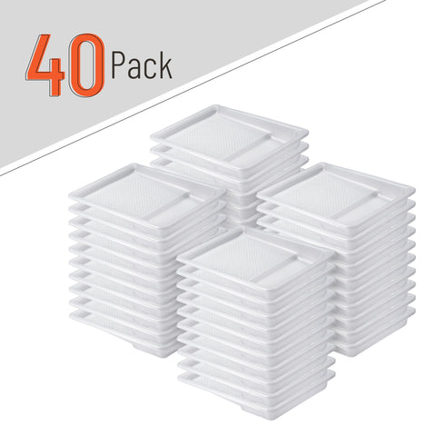 Bates Choice disposable liners reduce cleanup time after painting projects.